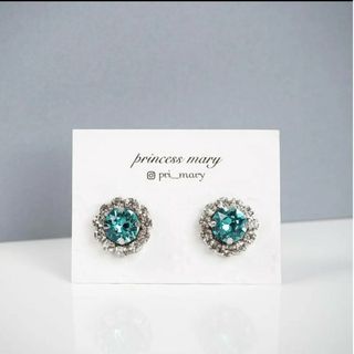 数量限定  シルバー》ライトターコイズ☆中粒jewelry bijouピアス(ピアス)