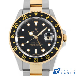 ロレックス(ROLEX)のロレックス GMTマスターII 16713 ブラック オールトリチウム U番 メンズ 中古 腕時計(腕時計(アナログ))
