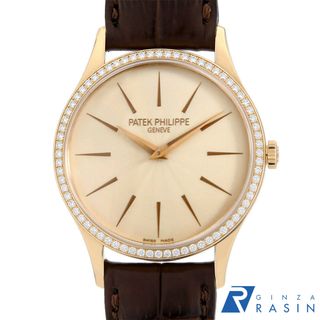 パテックフィリップ(PATEK PHILIPPE)のパテックフィリップ カラトラバ ベゼルダイヤ 4897R-010 レディース 中古 腕時計(腕時計)