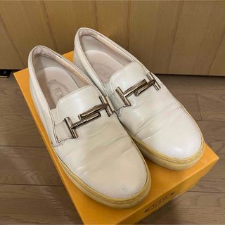 トッズ(TOD'S)のTOD'Sトッズ ダブルスリッポン スニーカー35.5(スリッポン/モカシン)