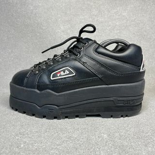 FILA - フィラ 24cm トレイルブレザーウエッジ BLACK スニーカー