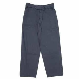 コモリ(COMOLI)の23SS COMOLI コモリ デニムベルテッドパンツ 3 ブラック(デニム/ジーンズ)