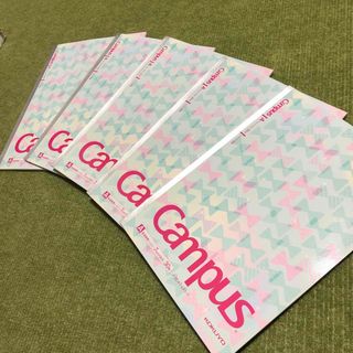 コクヨ(コクヨ)のcampus ノート　5冊　リボン(ノート/メモ帳/ふせん)