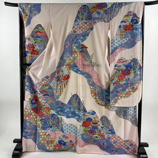 振袖 身丈169.5cm 裄丈67.5cm 正絹 名品 【中古】(着物)