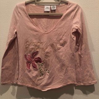 アルマーニエクスチェンジ(ARMANI EXCHANGE)のアルマーニエクスチェンジ  A/X    Tシャツ  ピンク  XS(シャツ/ブラウス(長袖/七分))