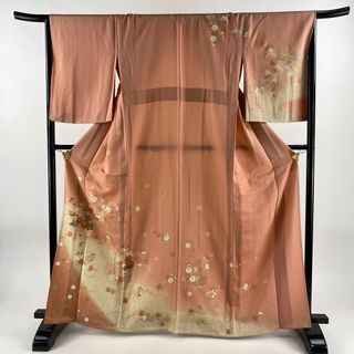 訪問着 身丈165.5cm 裄丈66cm 正絹 美品 秀品 【中古】(着物)