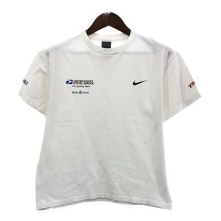 ナイキ(NIKE)の00年代 NIKE ナイキ 企業ロゴ 半袖Ｔシャツ スポーツ ロゴ ホワイト (メンズ M) 中古 古着 Q5691(Tシャツ/カットソー(半袖/袖なし))