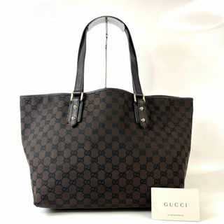 グッチ(Gucci)のGUCCI グッチ　GGキャンバス　トートバッグ　 バッグ　ブラウン(トートバッグ)