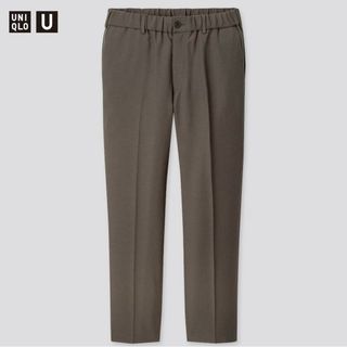 UNIQLO - 美品 ユニクロ U ワイドフィットテーパードパンツ Mサイズ　ダークグレー