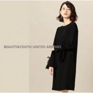 ビューティアンドユースユナイテッドアローズ(BEAUTY&YOUTH UNITED ARROWS)の美品　ユナイテッドアローズ　ドレス　ワンピース(ひざ丈ワンピース)