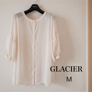 GLACIER - GLACIER シフォンブラウス M レディース カーディガン