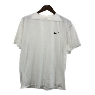 ナイキ(NIKE)の90年代 NIKE ナイキ ワンポイントロゴ 半袖Ｔシャツ スポーツ ホワイト (メンズ L) 中古 古着 Q5616(Tシャツ/カットソー(半袖/袖なし))