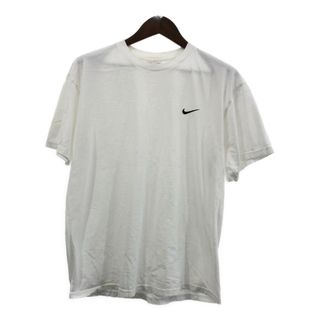 ナイキ(NIKE)の90年代 NIKE ナイキ ワンポイントロゴ 半袖Ｔシャツ スポーツ ホワイト (メンズ L) 中古 古着 Q5616(Tシャツ/カットソー(半袖/袖なし))