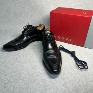 リーガル(REGAL)のリーガル 24.5cm Uチップビジネスシューズ ブラック(ドレス/ビジネス)