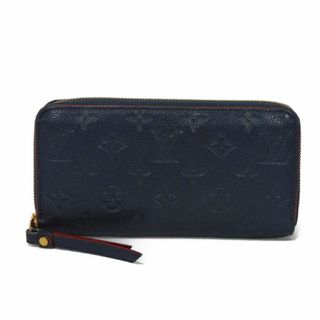 ルイヴィトン(LOUIS VUITTON)のLOUIS VUITTON ルイ・ヴィトン ジッピーウォレット LVロゴ フラワー ネイビー レッド 新型 ラウンドファスナー ロングジップウォレット ロングウォレット RFID ICチップ モノグラム アンプラント マリーヌルージュ 長財布 M62121(財布)