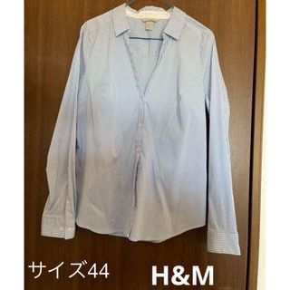 エイチアンドエム(H&M)のH&M  ストライプシャツ　大きいサイズ(シャツ/ブラウス(長袖/七分))