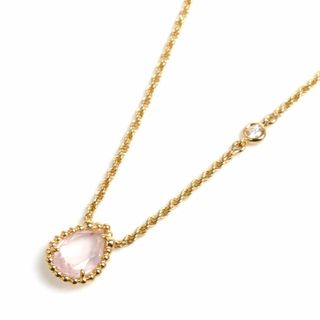 ブシュロン(BOUCHERON)のBoucheron ブシュロン K18PG ピンクゴールド セルパンボエム ピンククォーツ ダイヤ ネックレス JPN00677 4.1g 38-42-44cm レディース【中古】【美品】(ネックレス)