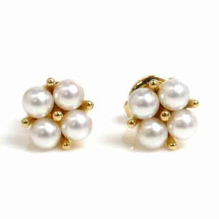 ミキモト(MIKIMOTO)のMIKIMOTO ミキモト K18YG イエローゴールド パール ピアス PE-1775PK パール約3.0mm 2.5g レディース【中古】【美品】(ピアス)