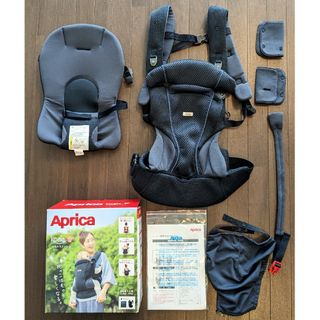 アップリカ(Aprica)のAprica アップリカ コアラ ウルトラメッシュ 抱っこ紐 4way ネイビー(抱っこひも/おんぶひも)