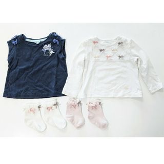 トッカバンビーニ(TOCCA BAMBINI)の【TOCCA BAMBINI】半袖Tシャツ、ロンT、靴下　４点セット(Ｔシャツ)