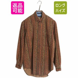 ラルフローレン(Ralph Lauren)の80s チャップス ラルフローレン 総柄 長袖 ボタンダウン シャツ メンズ M 古着 ヴィンテージ CHAPS 長袖シャツ BD マルチカラー 総柄シャツ(シャツ)