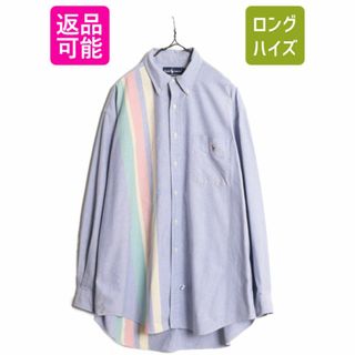 ラルフローレン(Ralph Lauren)の90s THE BIG SHIRT ラルフローレン ボタンダウン 長袖 オックスフォード シャツ メンズ L オールド 長袖シャツ ビッグシャツ ポケット付き(シャツ)