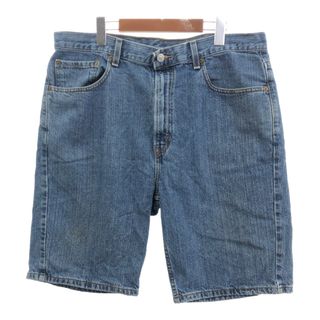 リーバイス(Levi's)の00年代 505 デニム ショートパンツ ライトブルー (メンズ W36) 中古 古着 Q5728(ショートパンツ)