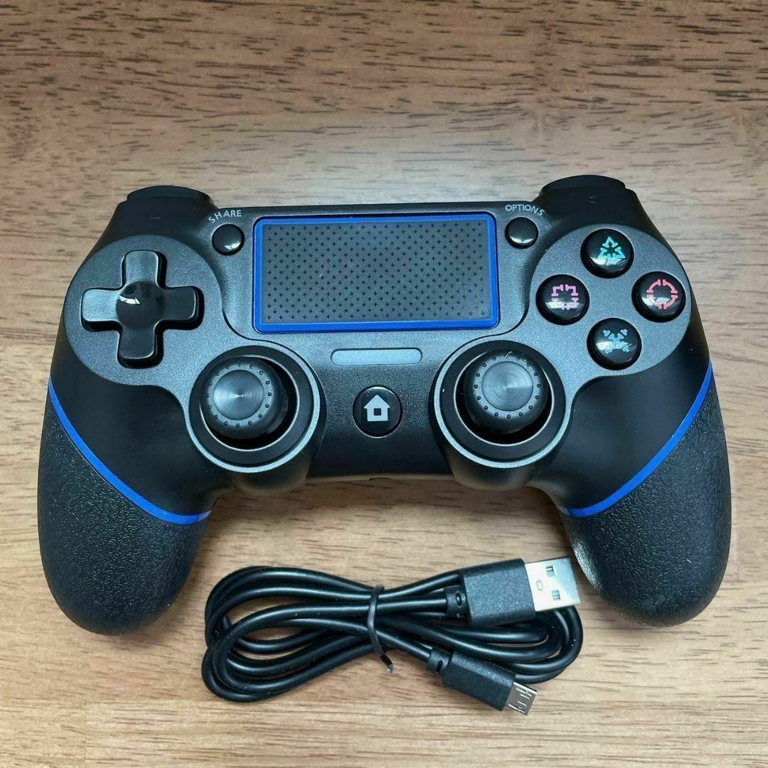 PS4コントローラー✨2個 ジャイロセンサー 連射 Bluetooth エンタメ/ホビーのゲームソフト/ゲーム機本体(その他)の商品写真