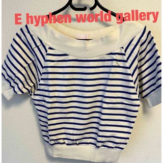 イーハイフンワールドギャラリー(E hyphen world gallery)のE hyphen world galleryトップス　カットソー　ボーダー　F(カットソー(半袖/袖なし))