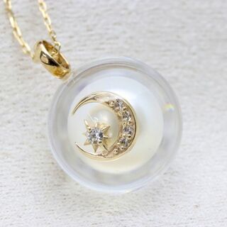 STAR JEWELRY - スタージュエリー ネックレス K10 三日月 ボール 2015/24-94S