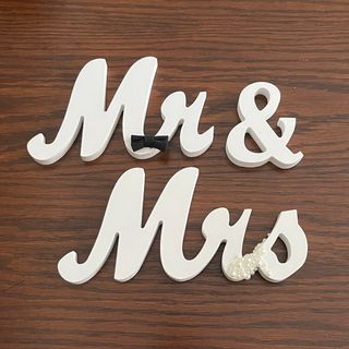 ウェルカムスペース置物 Mr.&Mrs.(ウェルカムボード)