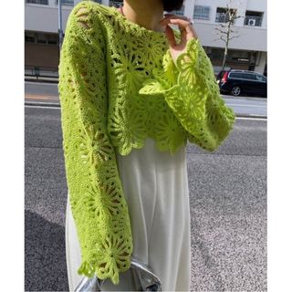 アメリ MEDI FLOWER SAINT LACE TOP