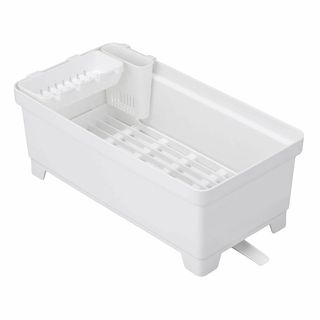 【新着商品】イノマタ化学 プラスチック 水切りラック ホワイト 約22×42×高(その他)