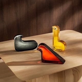 イッタラ(iittala)のイッタラ×ミナペルホネン　ガラス　バード(置物)