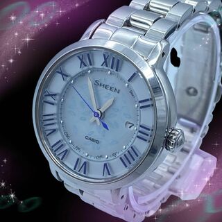 カシオ(CASIO)の《美品　稼動品》　カシオ　シーン　防水　レディース腕時計　ソーラー電波(腕時計)