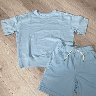 ジーユー(GU)のGU KIDS (男女兼用)スウェT(5分袖) (Tシャツ/カットソー)