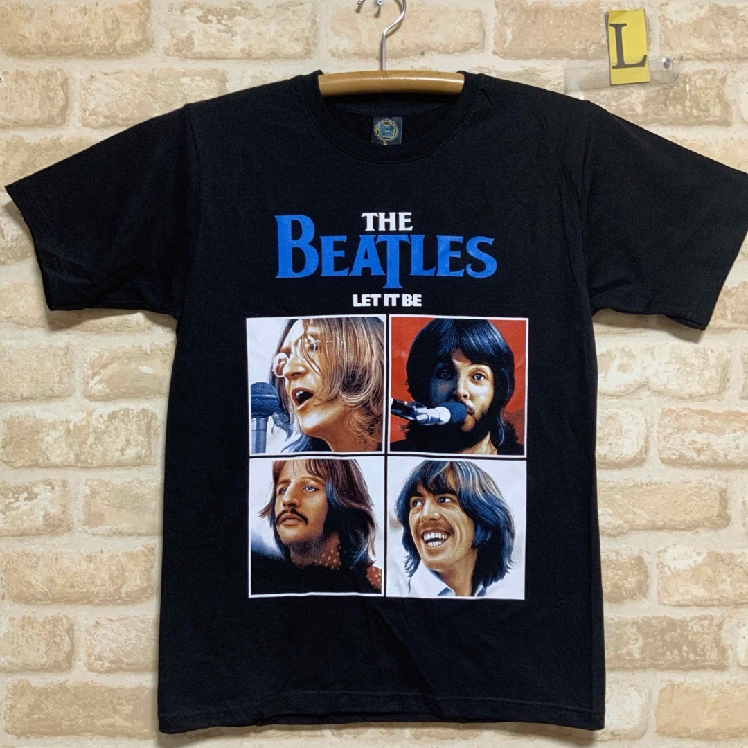 ビートルズ  Tシャツ　Mサイズ　Let it be The Beatles メンズのトップス(Tシャツ/カットソー(半袖/袖なし))の商品写真