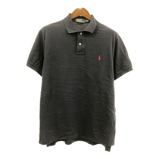 ポロラルフローレン(POLO RALPH LAUREN)のPolo by Ralph Lauren ポロ ラルフローレン ポロシャツ ワンポイント ネイビー (メンズ XL) 中古 古着 Q5745(ポロシャツ)