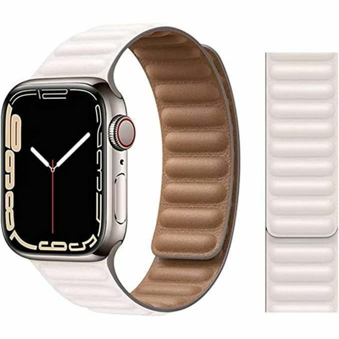 アップルウォッチ マグネットバンド ベルト Applewatch 40mm 白 レディースのファッション小物(腕時計)の商品写真