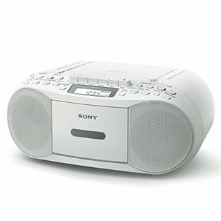 ソニー AUX CDラジカセ レコーダー CFD-S70 : FM/AM/ワイドFM対応 録音可能 ホワイト CFD-S70 W(その他)