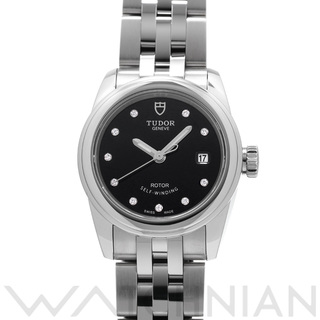 チュードル(Tudor)の中古 チューダー / チュードル TUDOR 51000G ブラック /ダイヤモンド レディース 腕時計(腕時計)