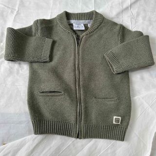 ザラキッズ(ZARA KIDS)のZARA ベビー　ニットカーディガン　74センチ(ニット/セーター)