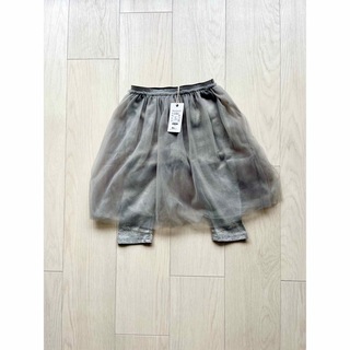 【新品　タグ付き】レギンス付スカート　チュール　120 (スカート)