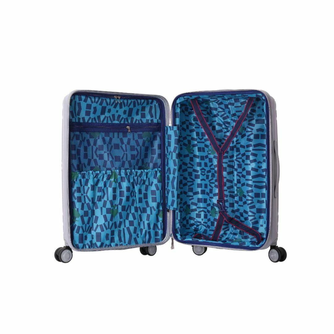 キャリーケース 青 Mサイズ 新品 拡張機能付き 軽量 静音 レディースのバッグ(スーツケース/キャリーバッグ)の商品写真