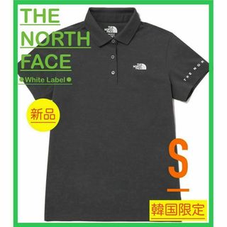 ザノースフェイス(THE NORTH FACE)の【韓国限定・日本未発売】ノースフェイス　ホワイトレーベル　ポロシャツ（灰色）　S(ポロシャツ)