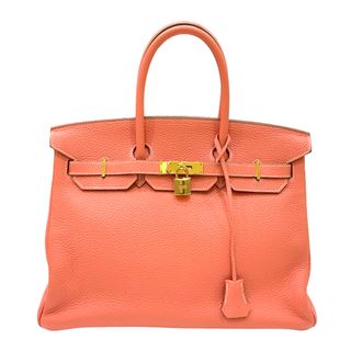 エルメス(Hermes)の　エルメス HERMES バーキン35 □Ｑ刻印 フラミンゴ ゴールド金具 トリヨンクレマンス レディース ハンドバッグ(ハンドバッグ)