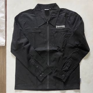 スラッシャー(THRASHER)のTHRASHER コットン　ロングスリーブシャツ　ブラック　XL(シャツ)