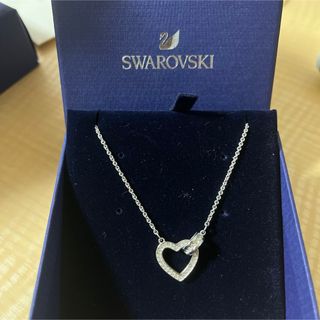 SWAROVSKI - スワロフスキー ハート ネックレス（シルバー）