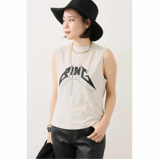 ANINE BING logo Tシャツ ナチュラル フリー(タンクトップ)