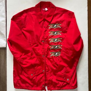 シュプリーム(Supreme)のSupreme × Anti Hero Coaches Jacket RED(ナイロンジャケット)